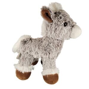 Donkey Plush Stuffed Animal 10" Gray Brown White Toy Burton+Burton Plushy Stuffy